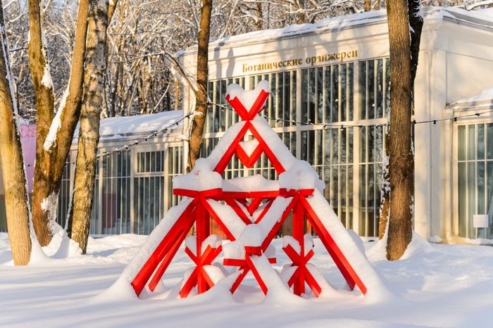 Красногорск. Усадьба «Архангельское». Зима