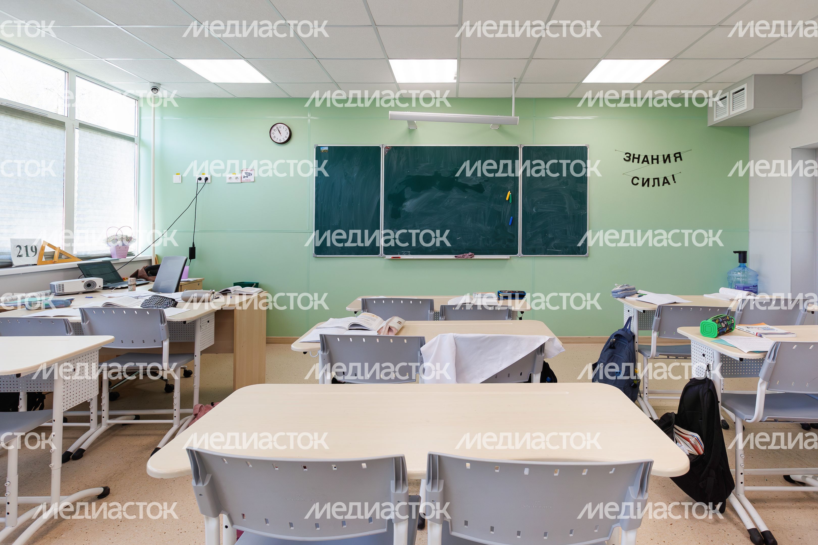 Учебный класс во Фрязинской гимназии после капитального ремонта