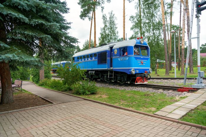 Московская детская железная дорога в поселке Кратово