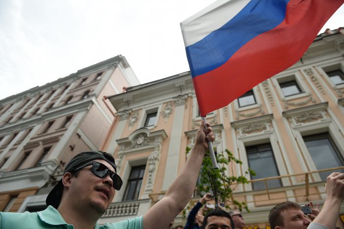 В День России на Тверской Прошел несанкционированный Митинг оппозиции