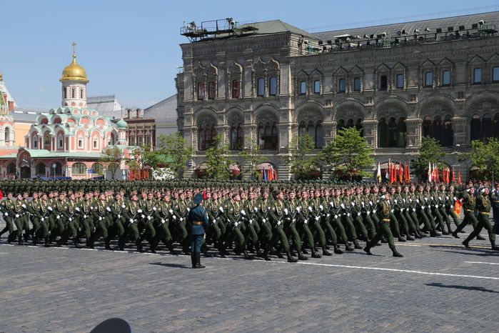 Парад Победы на Красной площади в Москве