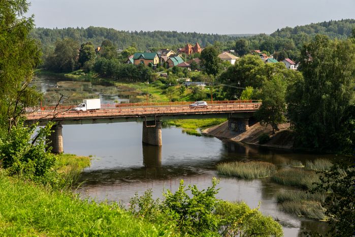 Парк культуры и отдыха "Городок" в Рузе. Лето