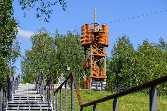 Пляж парка «Авангард» в Электростали