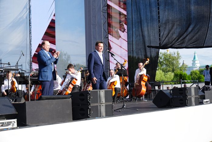 Встреча Губернатора Подмосковья с артистами на фестивале «Лето. Музыка. Музей»