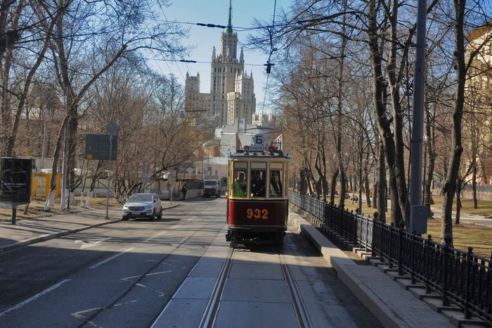 Парад трамваев в Москве