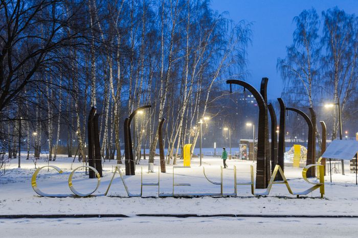 Балашиха. Парк «Солнечная». Зима