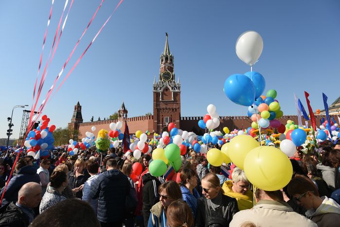 Первомайская демонстрация на Красной площади