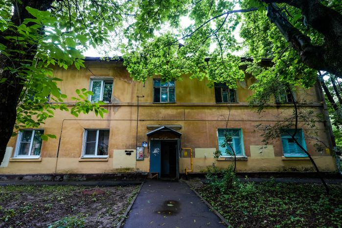 Аварийные дома в подольском  посёлке Южный