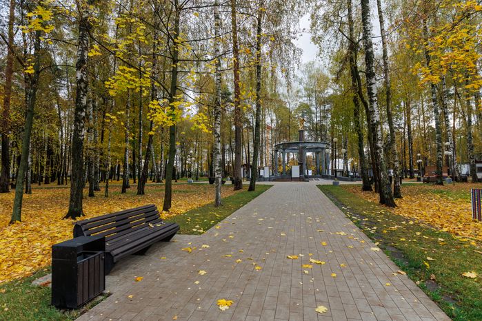 Центральный парк культуры и отдыха в Ногинске осенью