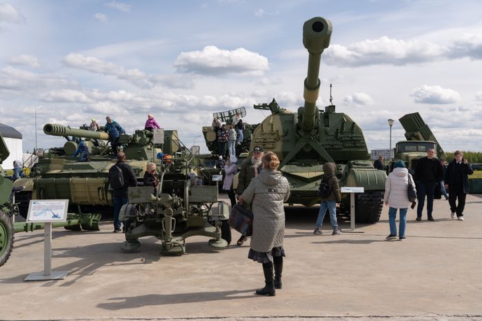 Самоходная артиллерийская установка на Музейной площадке №1 парка «Патриот»