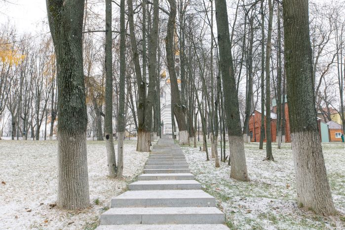 Раменское. Городской парк культуры и отдыха. Зима