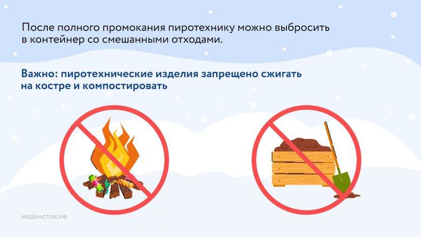 Как правильно утилизировать хлопушки Горизонталь 05