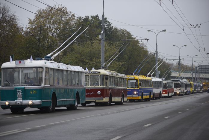 Праздник московского троллейбуса в Москве
