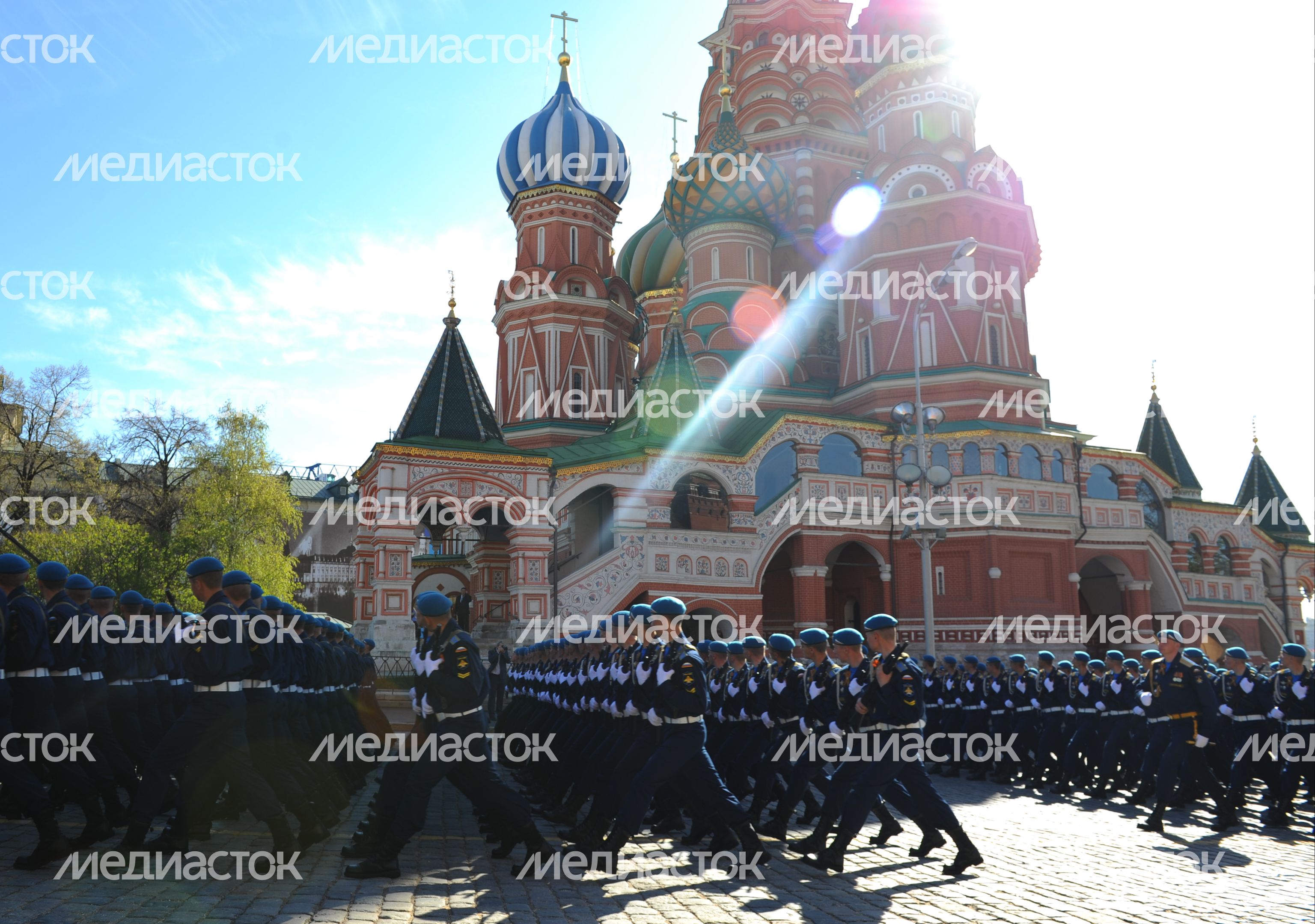 Генеральная репетиция парада Победы на Красной площади