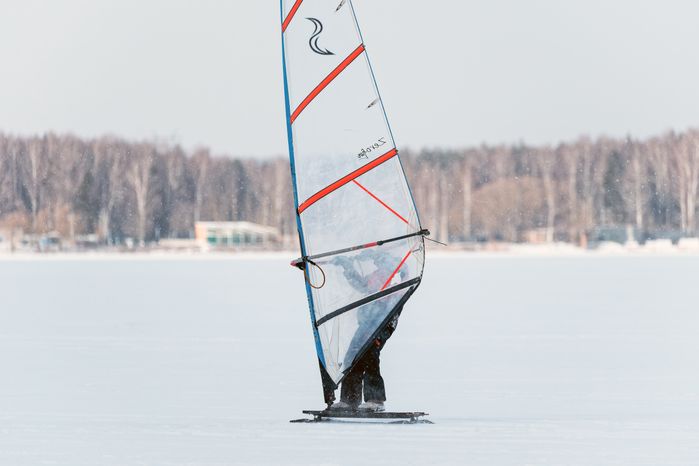 Чемпионат Московской области по сноукайтингу в Солнечногорске