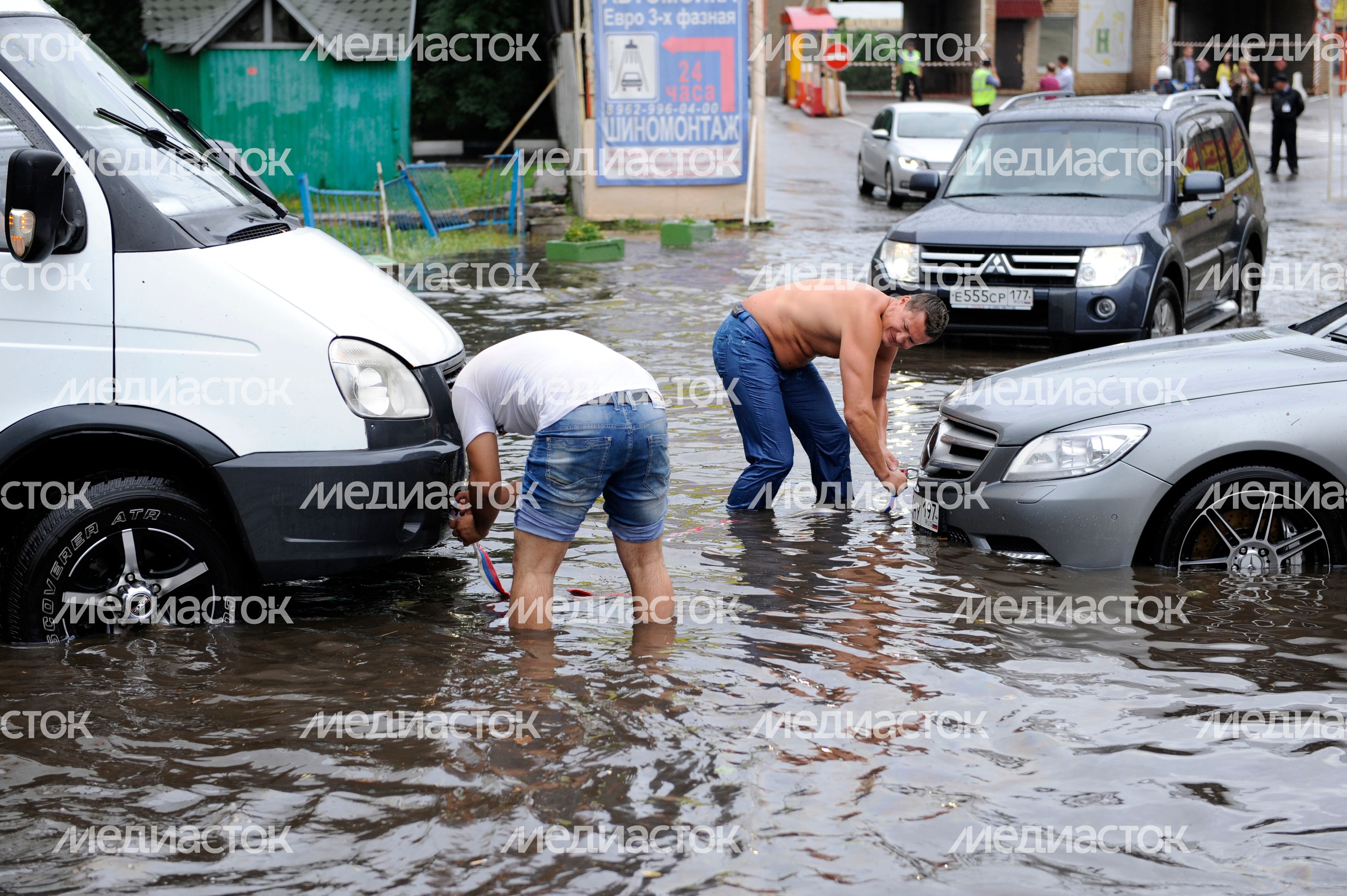 Сильный ливень прошел в Москве