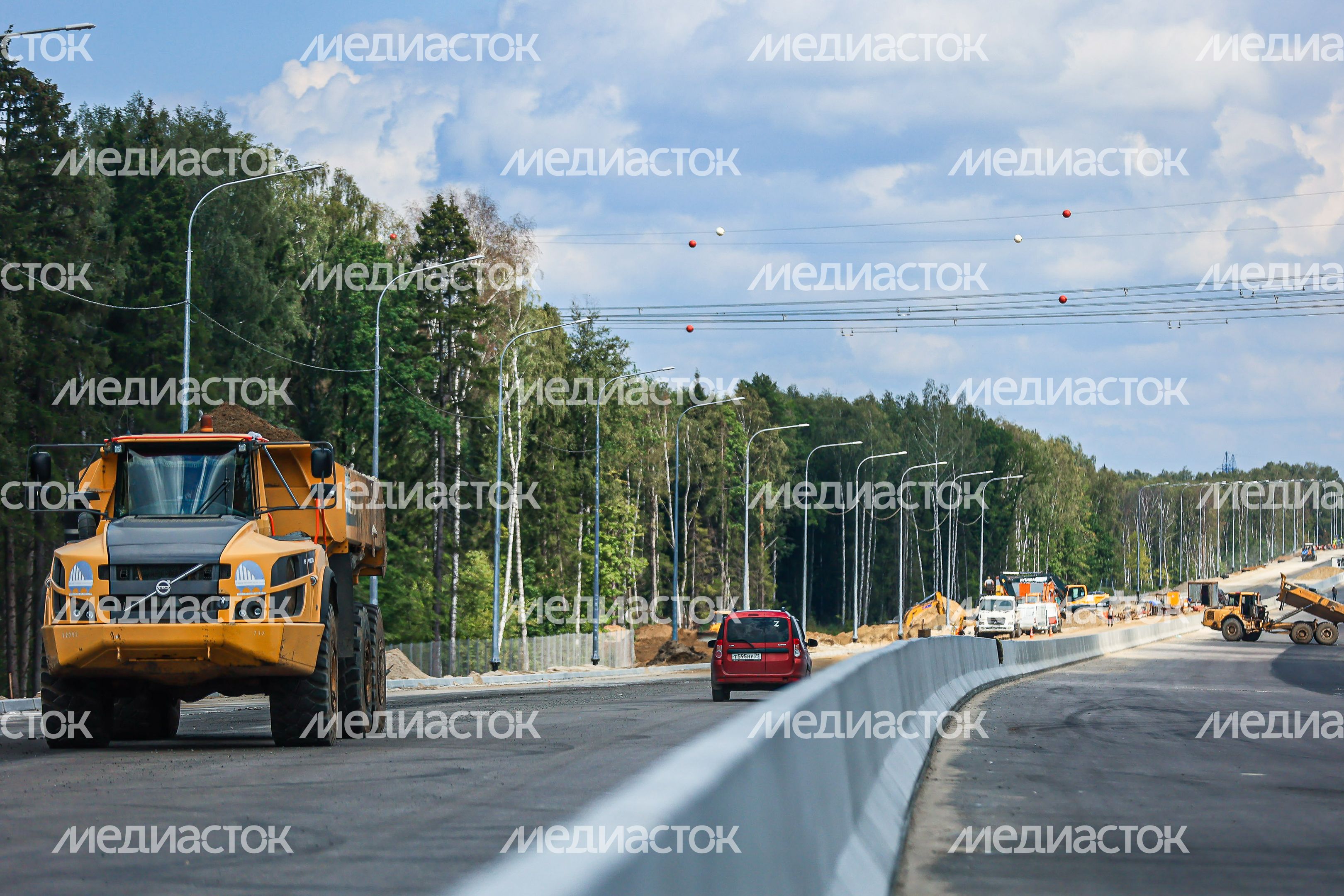 Проверка хода строительства подмосковного участка М-12 «Москва-Казань» Губернатором Подмосковья