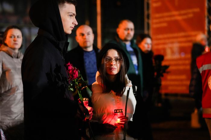 Акция памяти «Журавли» прошла на девятый день после теракта в "Крокус Сити Холле"
