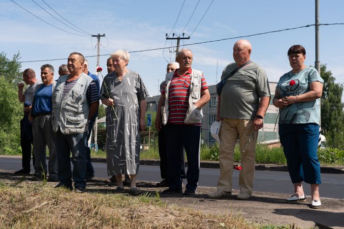 Деревня Слобода. Перезахоронение солдат ВОВ
