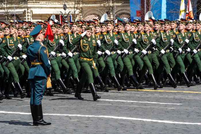 Генеральная репетиция парада Победы в Москве в 2021 году