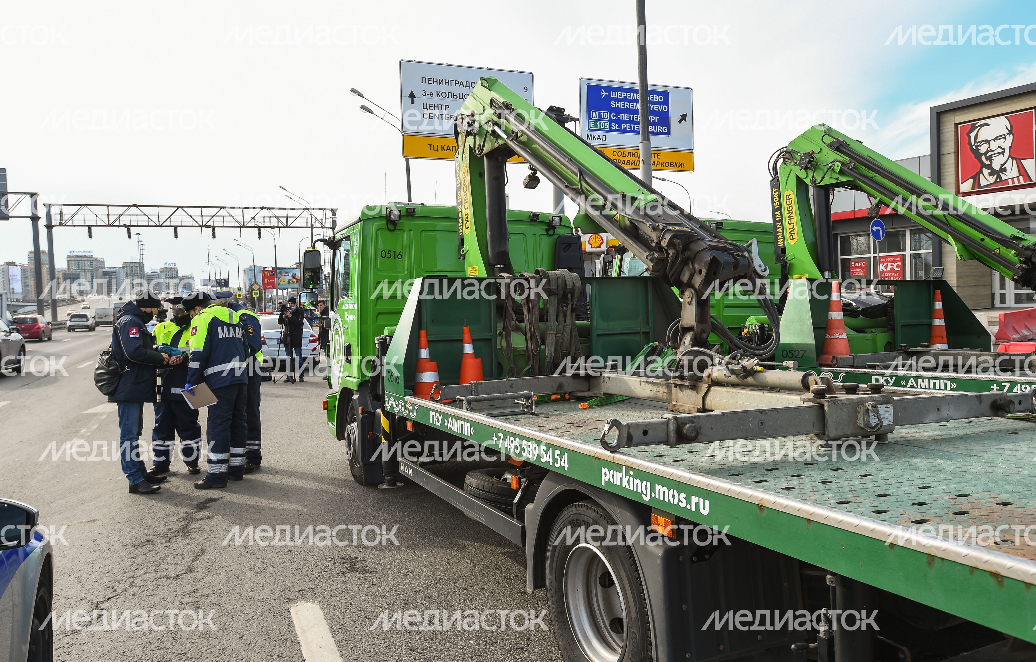 Проверка пропусков на въезде в Москву в период самоизоляции