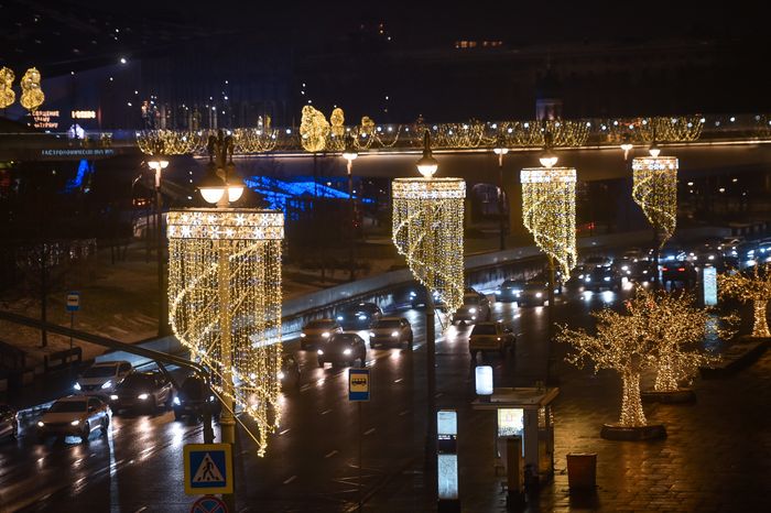 Новогодняя иллюминация в Москве