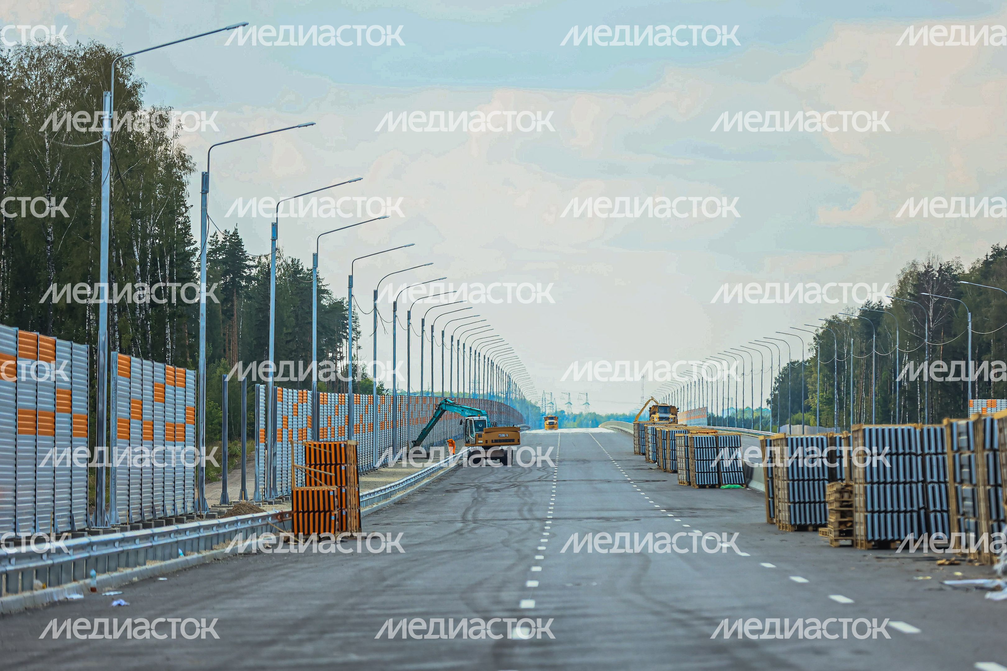 Проверка хода строительства подмосковного участка М-12 «Москва-Казань» Губернатором Подмосковья