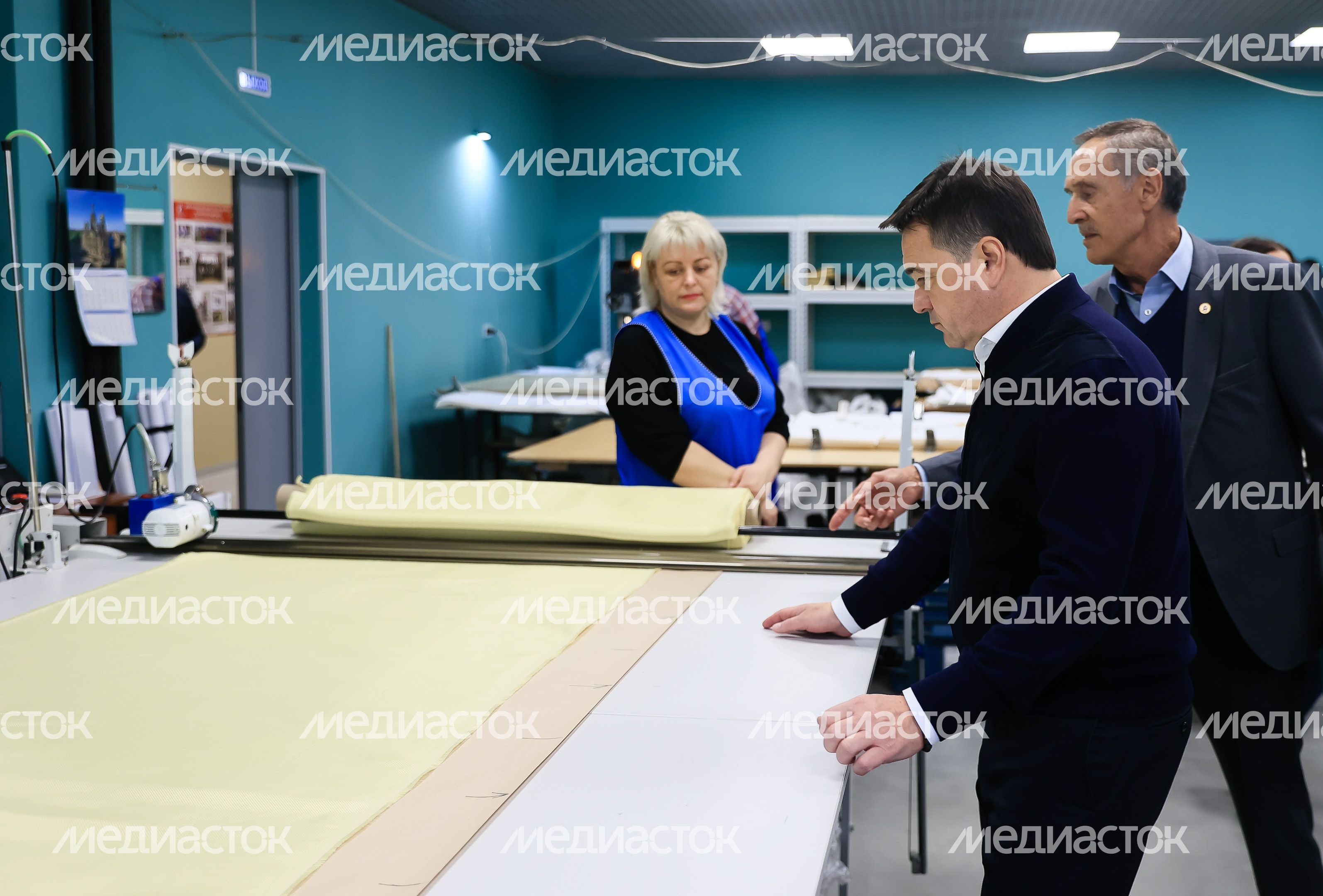 Встреча Губернатора Подмосковья с родственниками мобилизованных, работающими на производстве защитной экипировки для участников СВО
