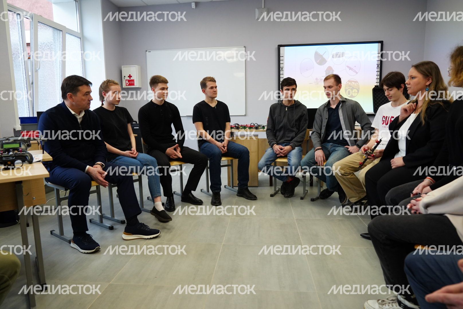 Посещение губернатором Люберецкого техникума
