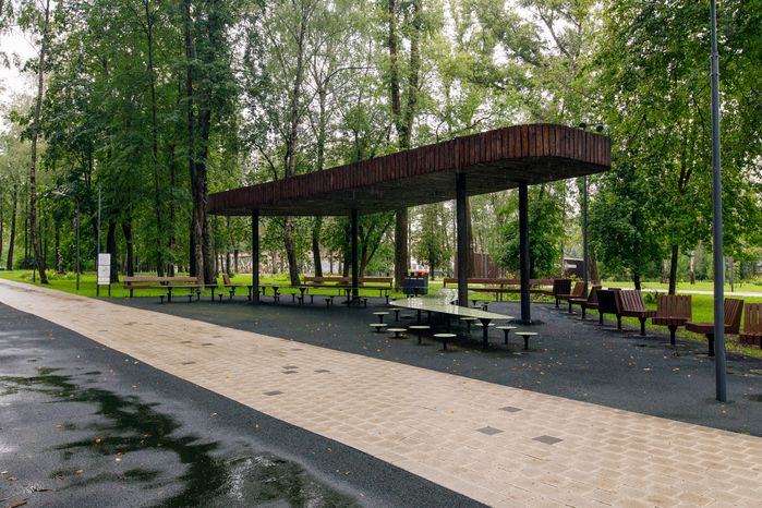 Детская площадка в городском парке культуры и отдыха Солнечногорска
