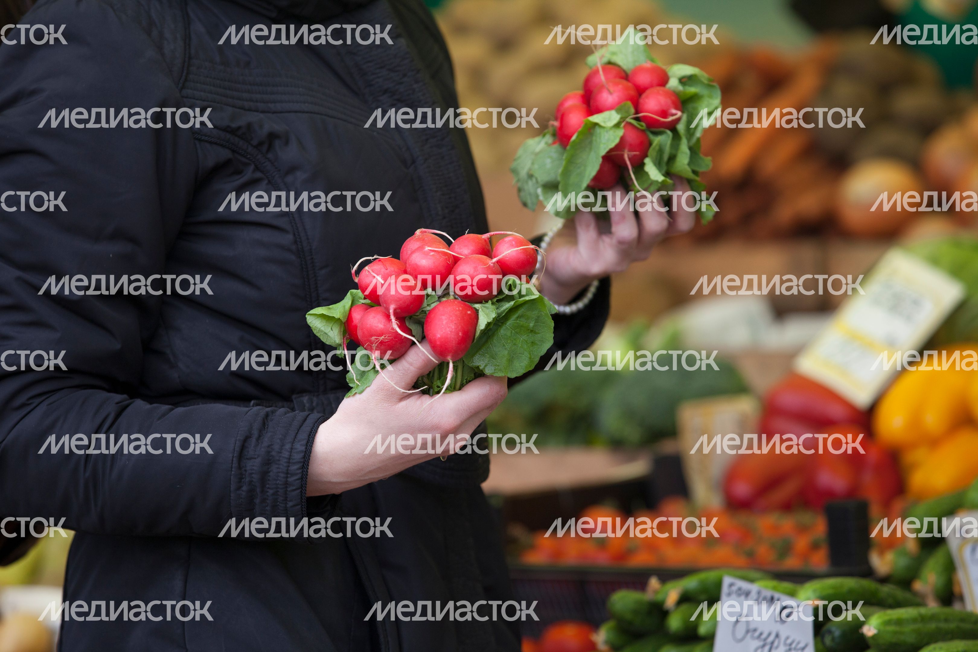 Продуктовый рынок в Москве