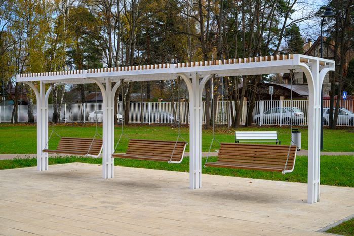 Осенний Летний парк в Малаховке округа Люберцы