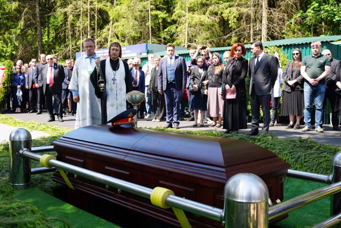 Прощание с участником СВО с участием Губернатора Подмосковья