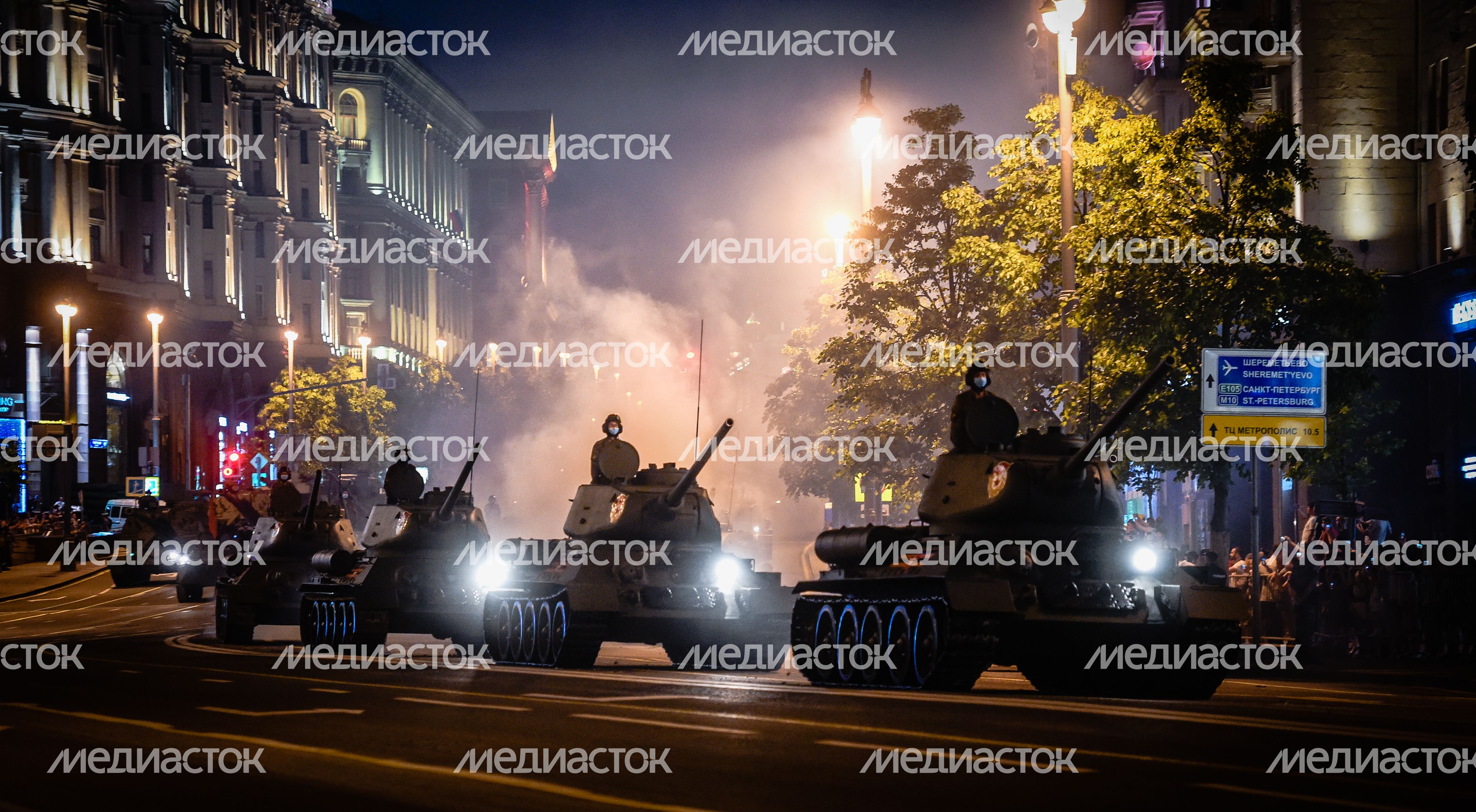 Вторая репетиция парада Победы в Москве