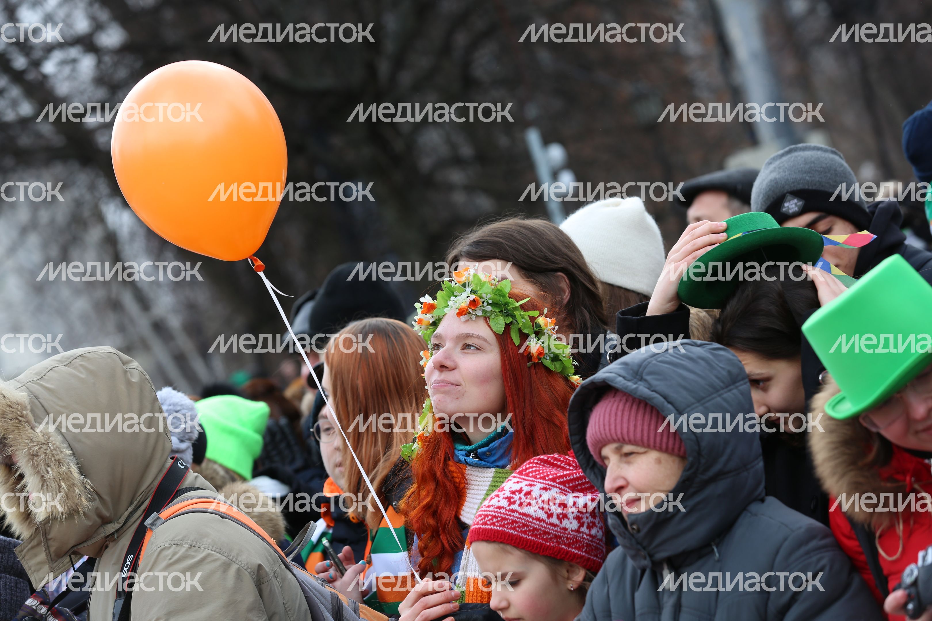 Парад в День Святого Патрика в Москве