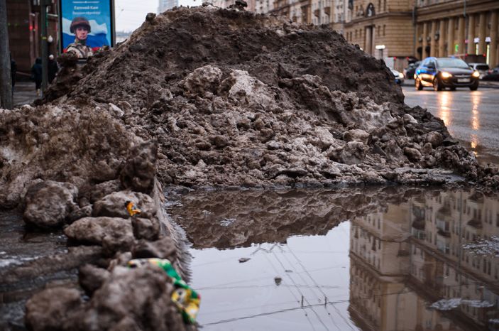 Декабрьская слякоть в Москве