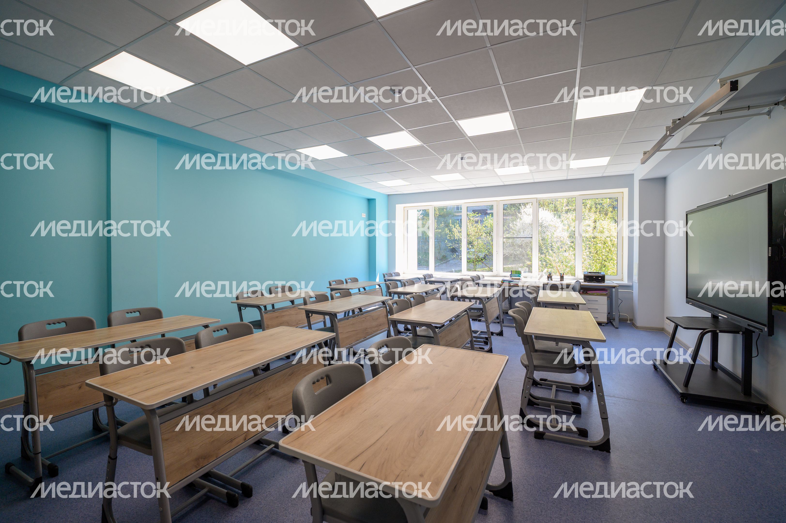 Учебный класс средней школы №2 Серпухова после капитального ремонта (Школы современного образования на ул. Луначарского)