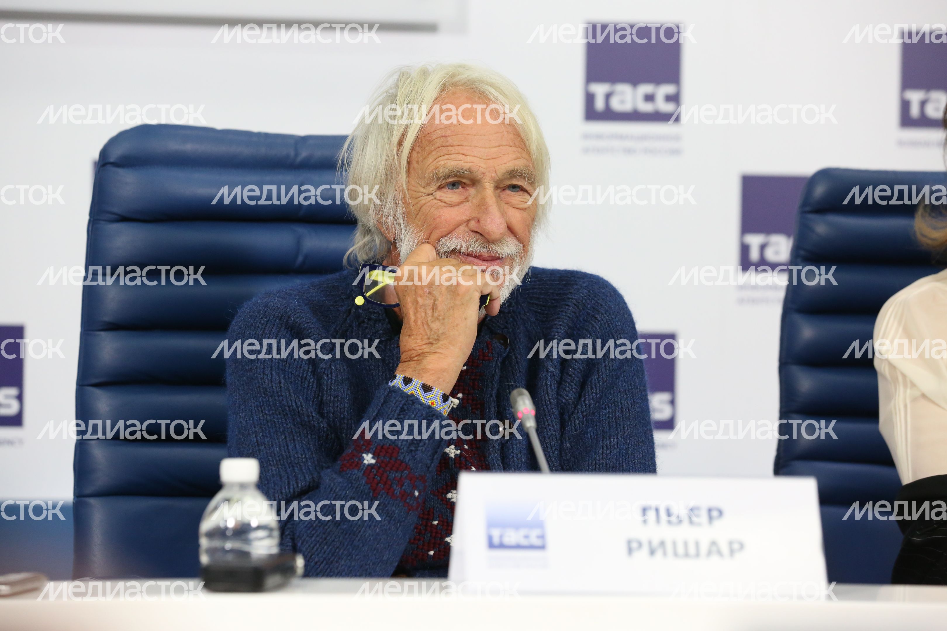 Пресс-конференция французского актера Пьера Ришара