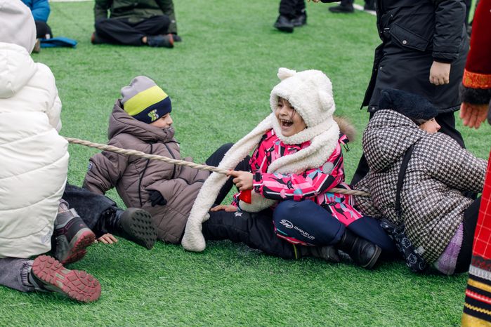 Спортивно-развлекательное мероприятие «Бегущие по снегу» в Кузьминском лесопарке в Котельниках