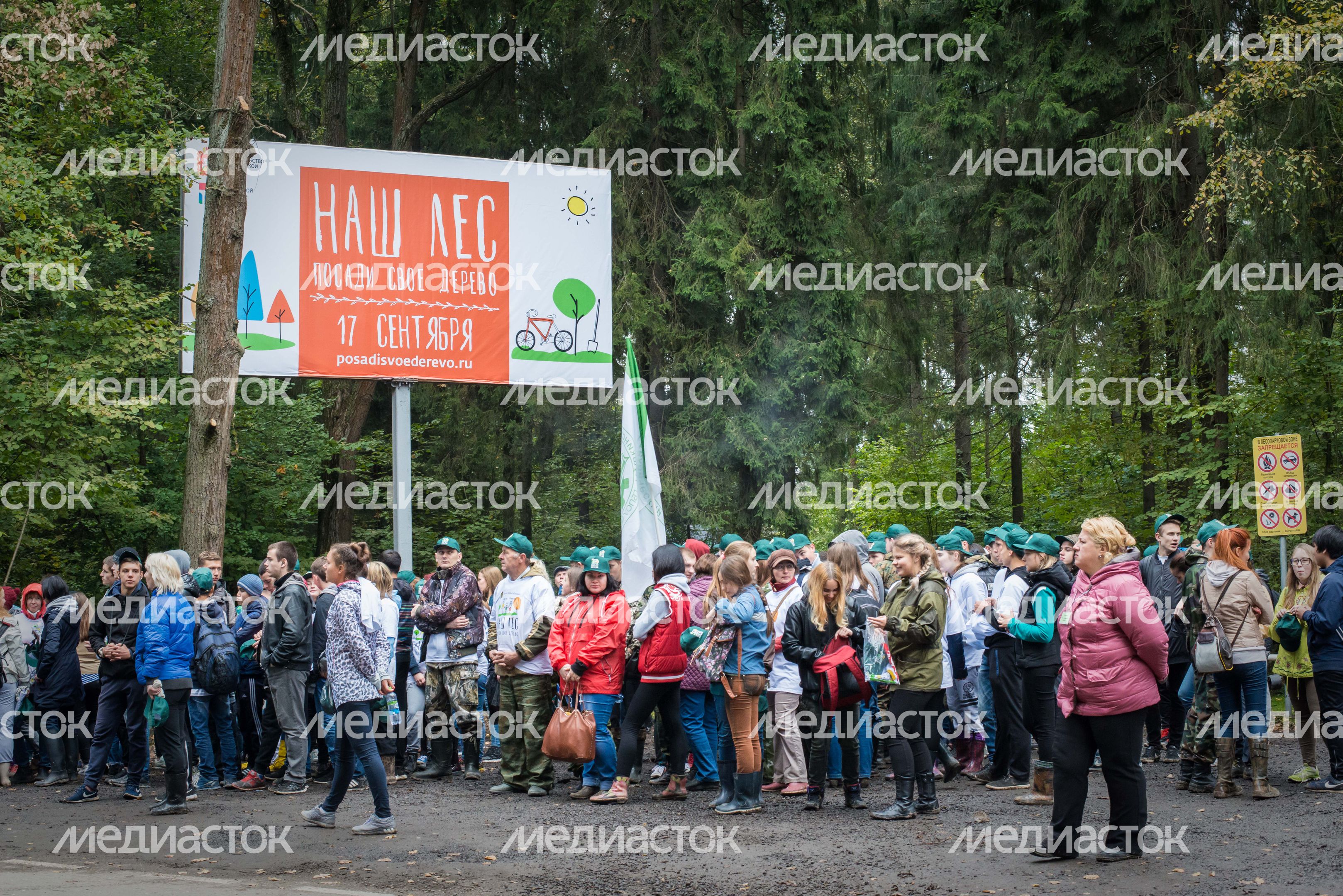 Губернатор Московской области на акции «Наш лес. Посади свое дерево» в Мытищах
