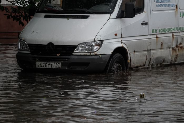 Последствия ливня в Москве