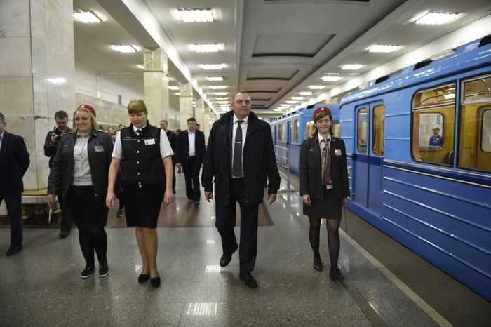 Парад поездов в Московском метрополитене