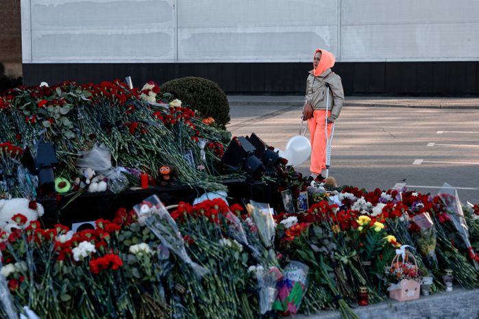 Мемориал в память о жертвах теракта в «Крокус Сити Холле» в Красногорске