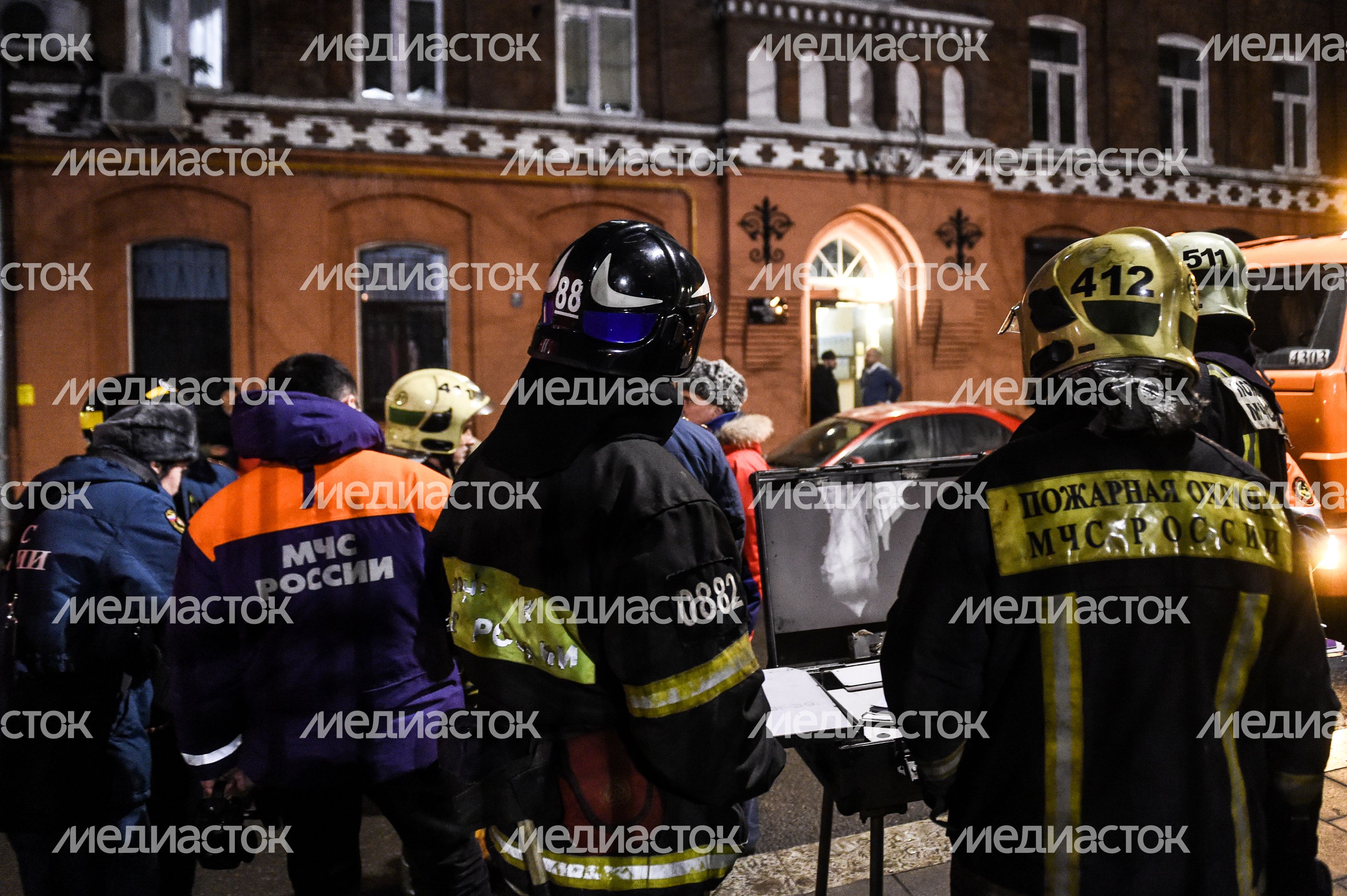 Обрушение кровли реконструируемого здания центре Москвы