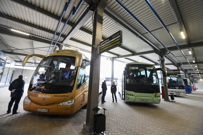 Открытие Губернатором Подмосковья совместно с Мэром Москвы нового здания автовокзала «Центральный» на Щелковском шоссе после реконструкции
