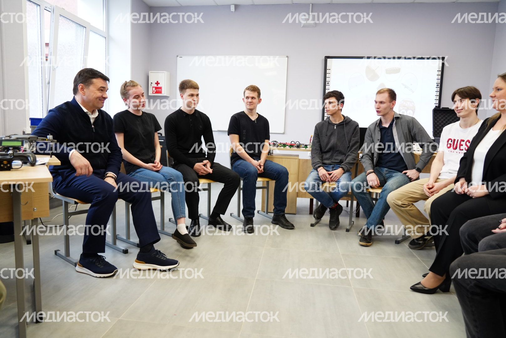 Посещение губернатором Люберецкого техникума