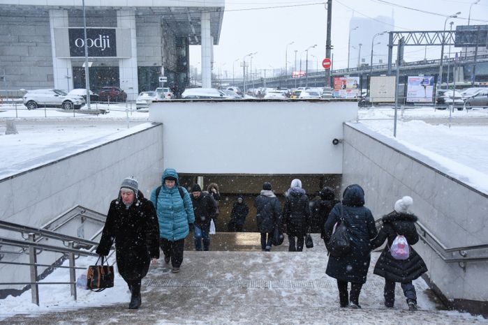 Снегопад в Московском регионе, 18.01.2018