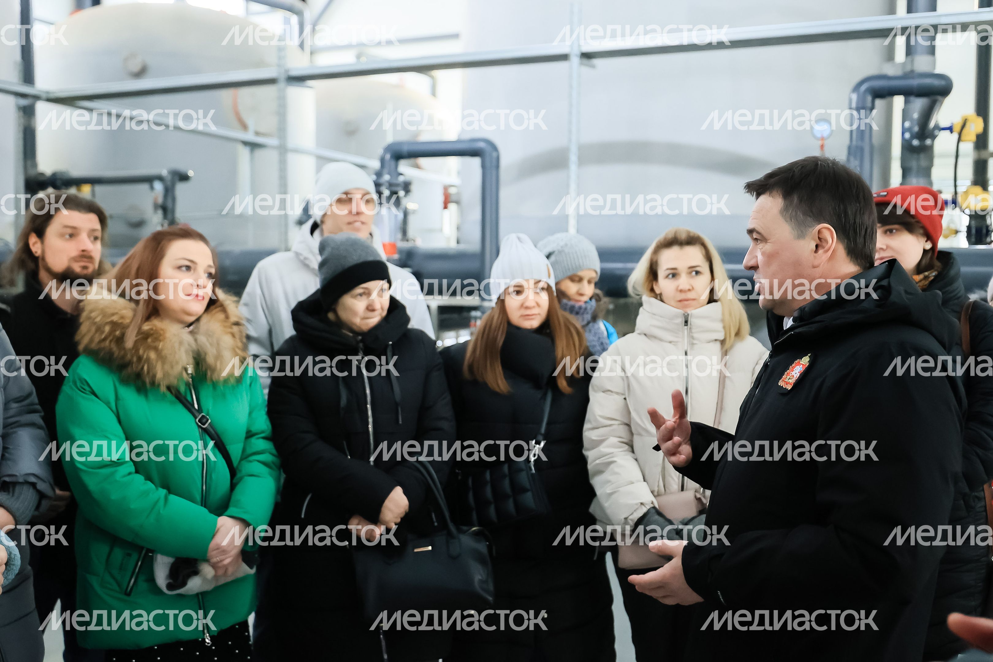 Посещение губернатором Подмосковья ВЗУ во Фрязине