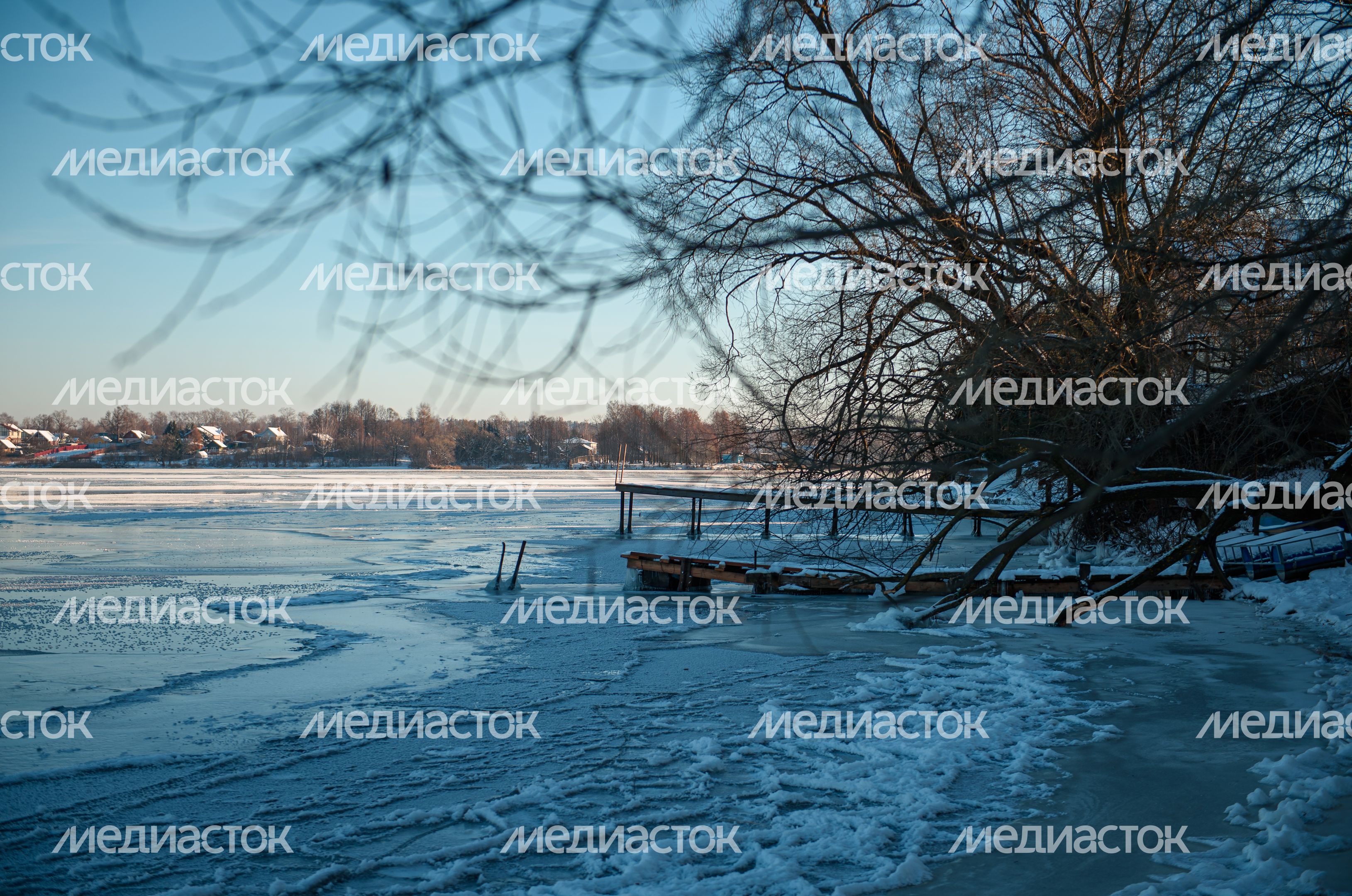 Зимние виды города Калязин