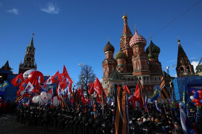 Митинг-концерт «Мы вместе» на Васильевском спуске